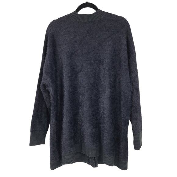 Sanctuary Black Fuzzy Knit Button Down Long Sleeve Cardigan NWT Size 2X - Picture 3 of 7